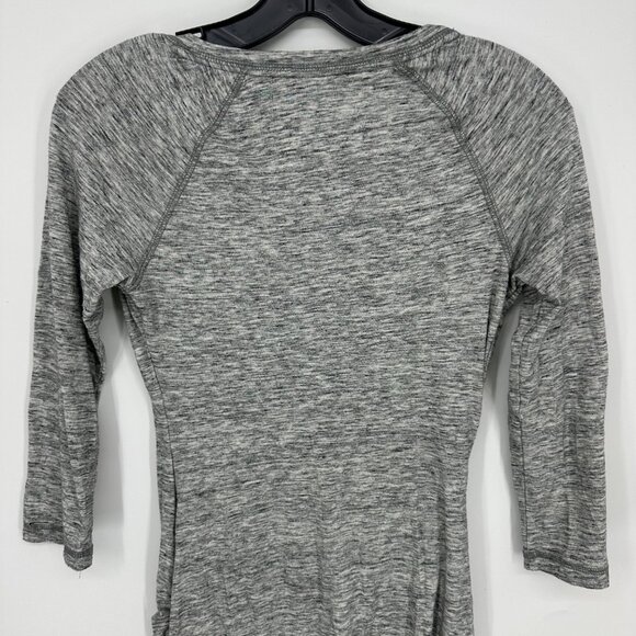 3/$25 Express Bodycon Mini Dress S Faux Wrap Marled Gray - Picture 7 of 9